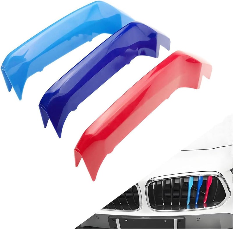 WITRRTIW Automotive grille Insert Trims Strips Front Center Kidney Grilles Compatible with 2007-2010 BMW E83 X3 LCI 7-Beam grille insert accessories - Image 1